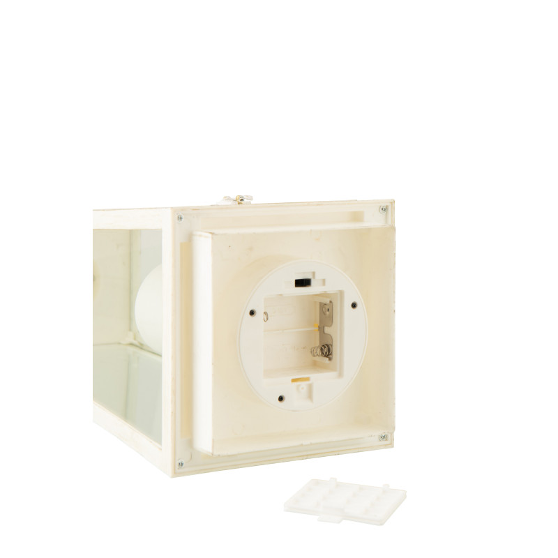 LANT + CANDLE LED VER BLA M (17x17x40,5cm) 