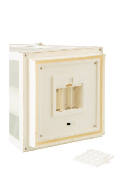 LANT + CANDLE LED VER BLA L (24x24x59cm) 