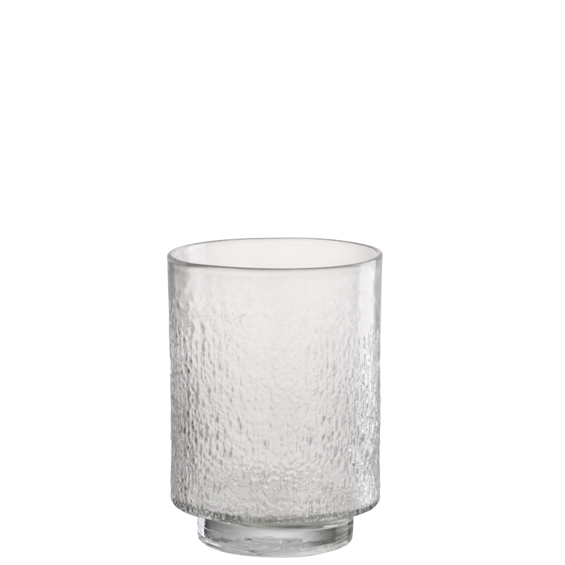 VASE CYLINDRE RELIEF VER TR S (16x16x22,5cm) 