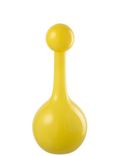 BOUTEILLE UBI VERRE JAUNE S (19,5x19,5x46cm) 