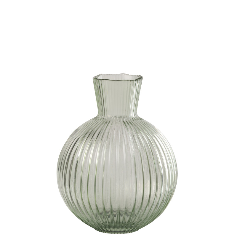 VASE BALLE COTELÉ VERRE GR V S (23x23x29,5cm) 