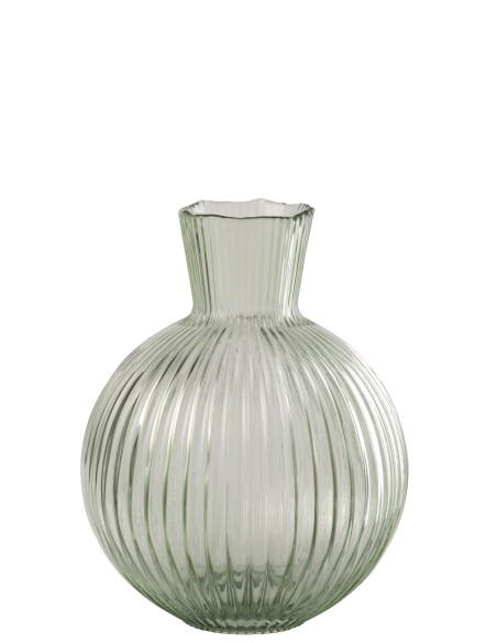 VASE BALLE COTELÉ VERRE GR V S (23x23x29,5cm) 