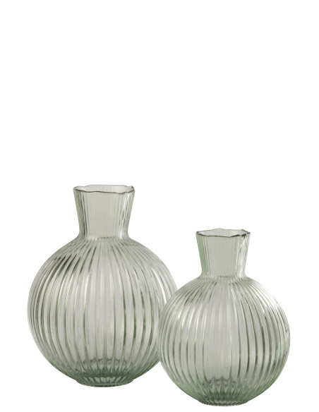 VASE BALLE COTELÉ VERRE GR V S (23x23x29,5cm) 