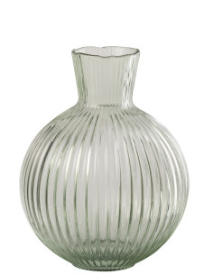 VASE BALLE COTELÉ VERRE GR V L (27,5x27,5x35cm) 