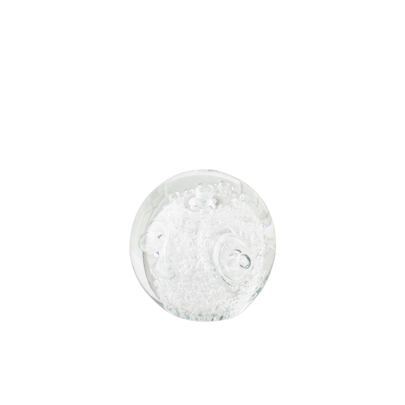 PRESS-PAP ANNEAUX BAL VER TR S (8x8x8cm) 