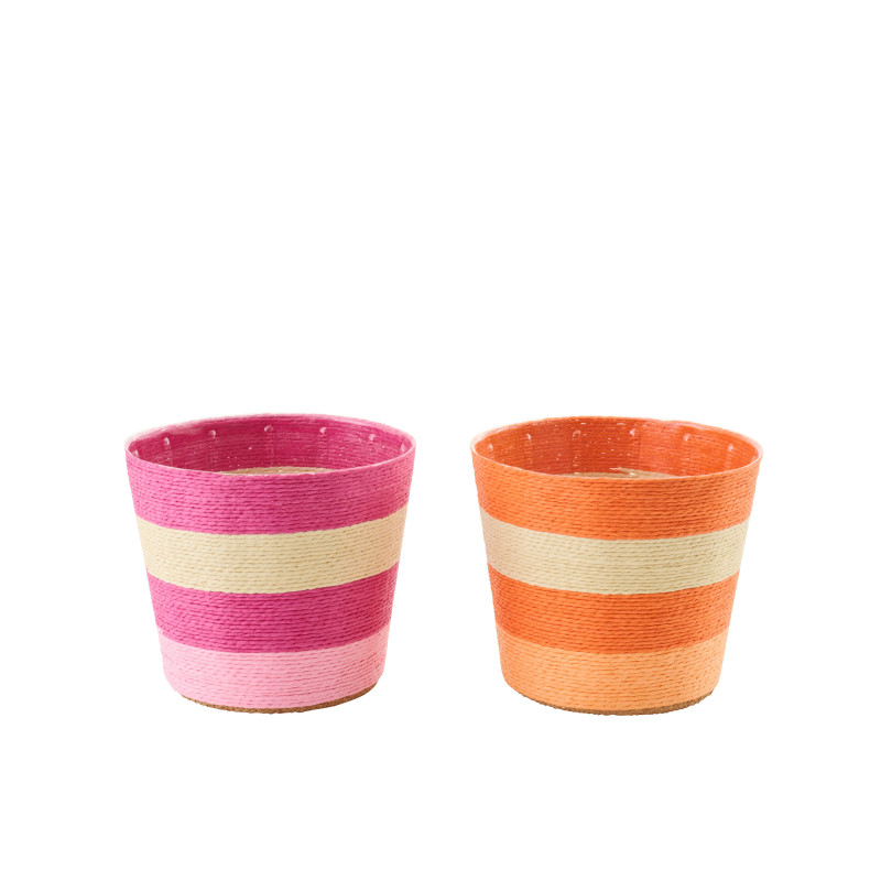 CACHEP LIGN PAP ROS/OR L ASS2 (17,5x17,5x15cm) 