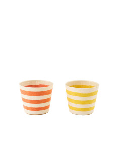 CACHEP LIGN PAP JAU/OR M ASS2 (15x15x13cm) 