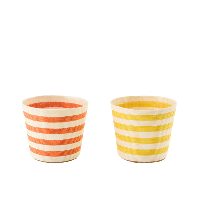 CACHEP LIGN PAP JAU/OR L ASS2 (17,5x17,5x15cm) 