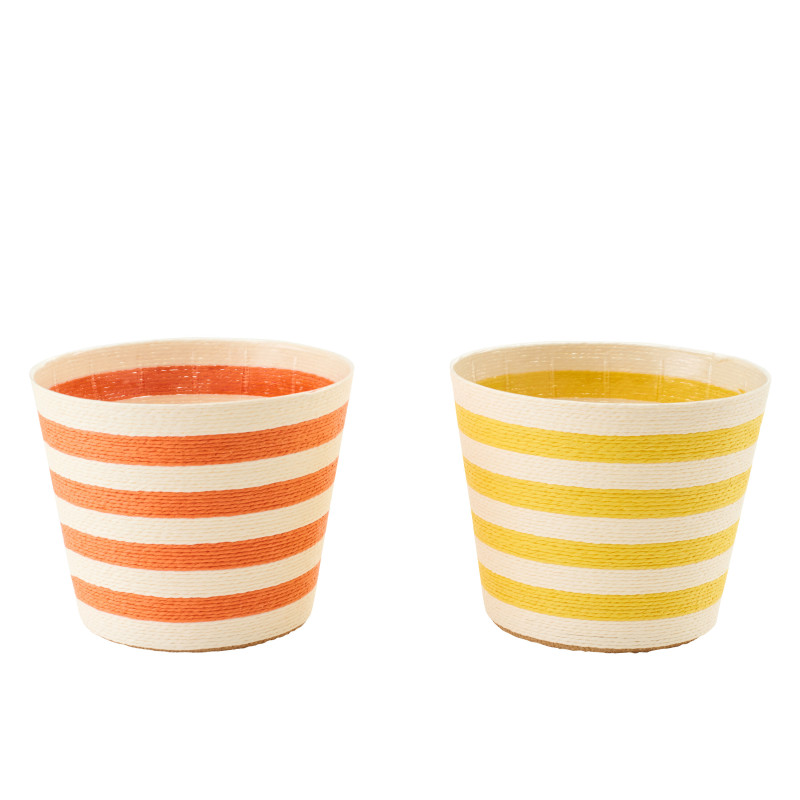 CACHEP LIGN PAP JAU/OR XL ASS2 (21,5x21,5x17cm) 