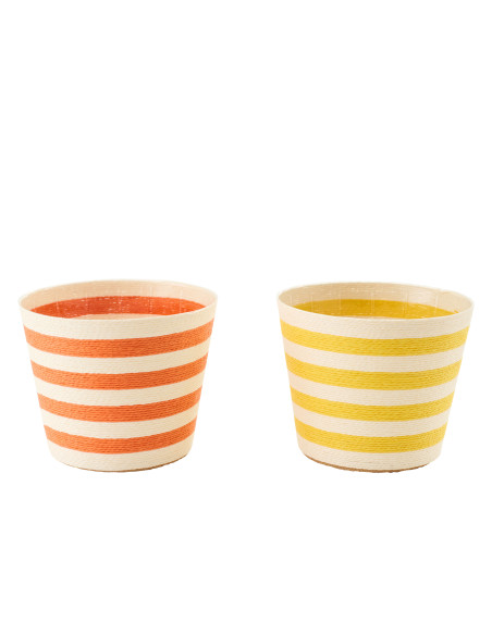 CACHEP LIGN PAP JAU/OR XL ASS2 (21,5x21,5x17cm) 