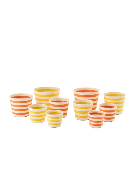 CACHEP LIGN PAP JAU/OR XL ASS2 (21,5x21,5x17cm) 