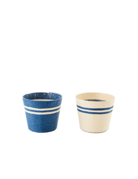 CACHEP LIGN PAP BLA/BL M ASS2 (15x15x13cm) 