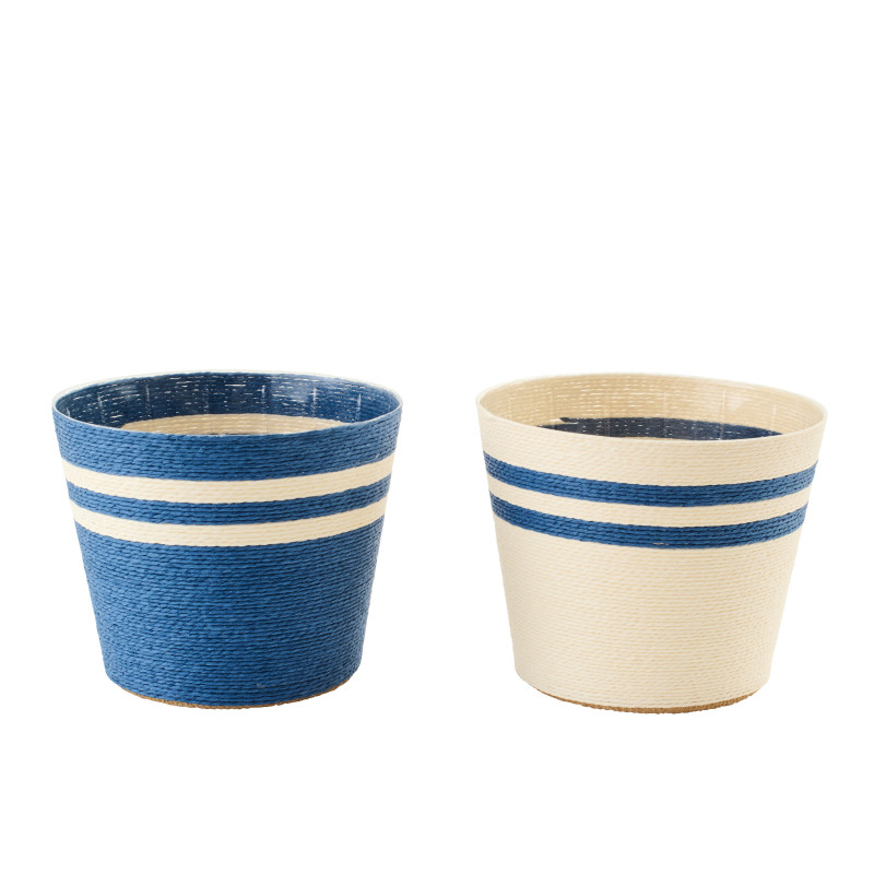 CACHEP LIGN PAP BLA/BL XL ASS2 (21,5x21,5x17cm) 