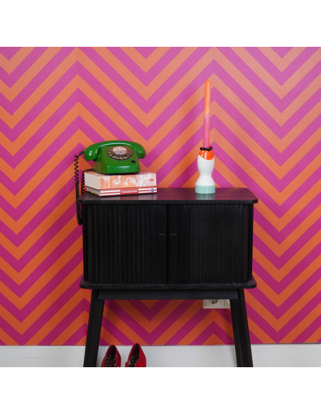 Bougeoir originale moderne Poisson Hauteur 16 cm Céramique Vert menthe Blanc Rouge Fish 