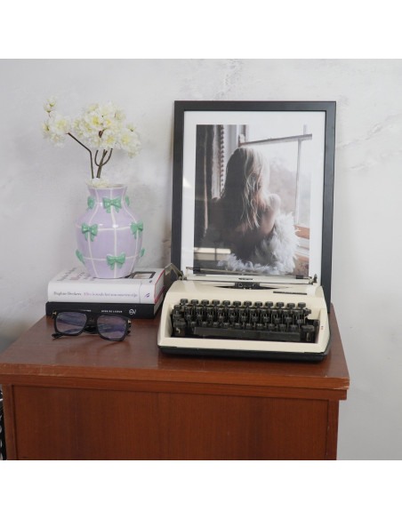 Vase moderne chic Rubans Amphore Hauteur 19 cm Céramique Lilas Vert menthe Ribbons 