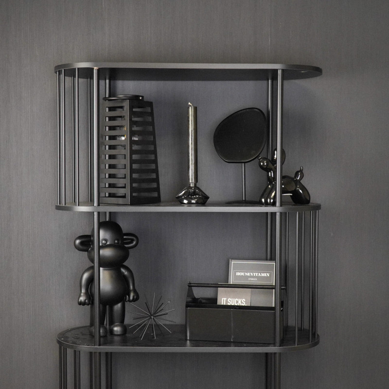 Grande Lampe solaire Lanterne à suspendre Hauteur 32 cm Métal Noir Summer 