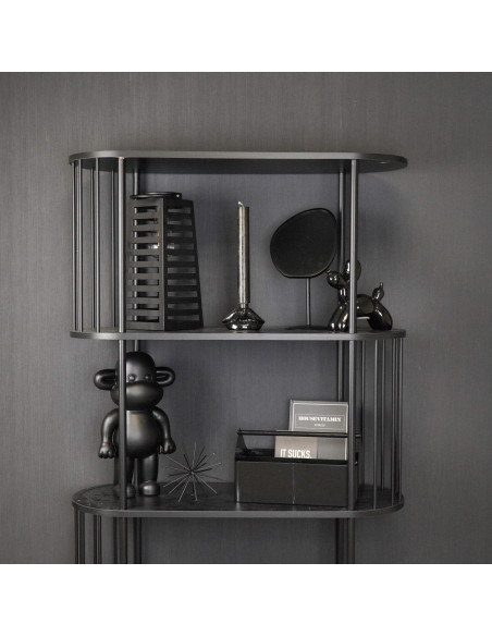 Grande Lampe solaire Lanterne à suspendre Hauteur 32 cm Métal Noir Summer 