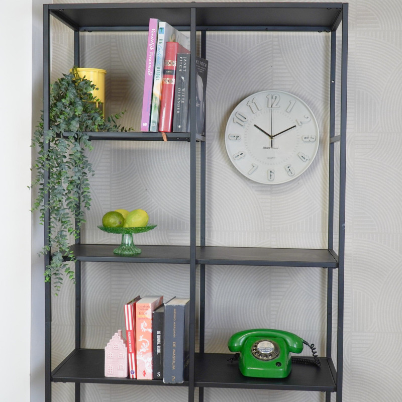 Horloge murale moderne Ronde 30 cm Plastique Sable Numbers 