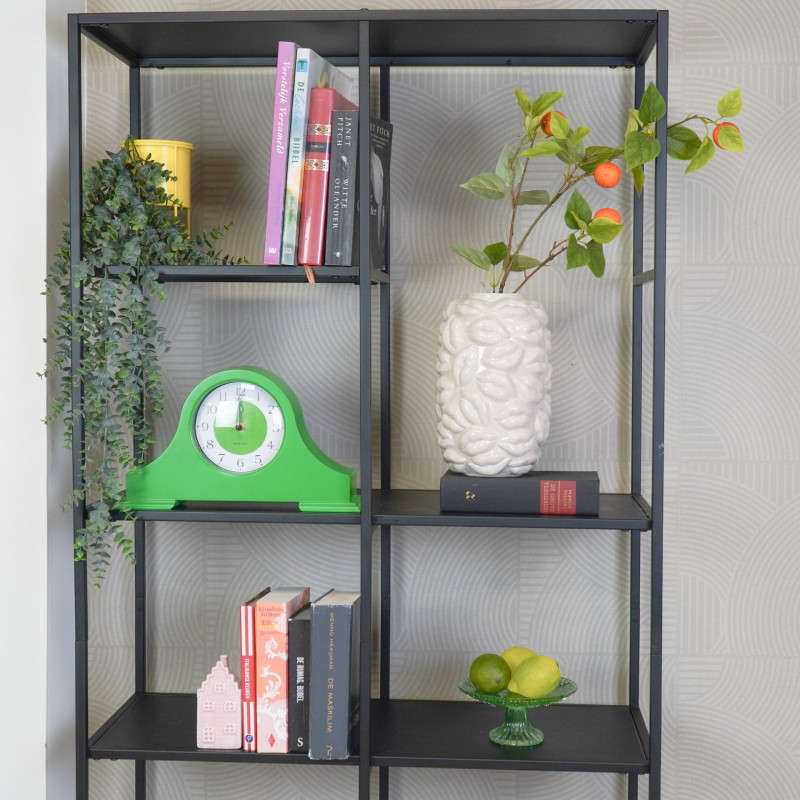 Horloge à poser néo-rétro pop 36 cm Plastique Vert Mantel 