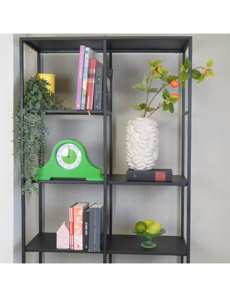 Horloge à poser néo-rétro pop 36 cm Plastique Vert Mantel 