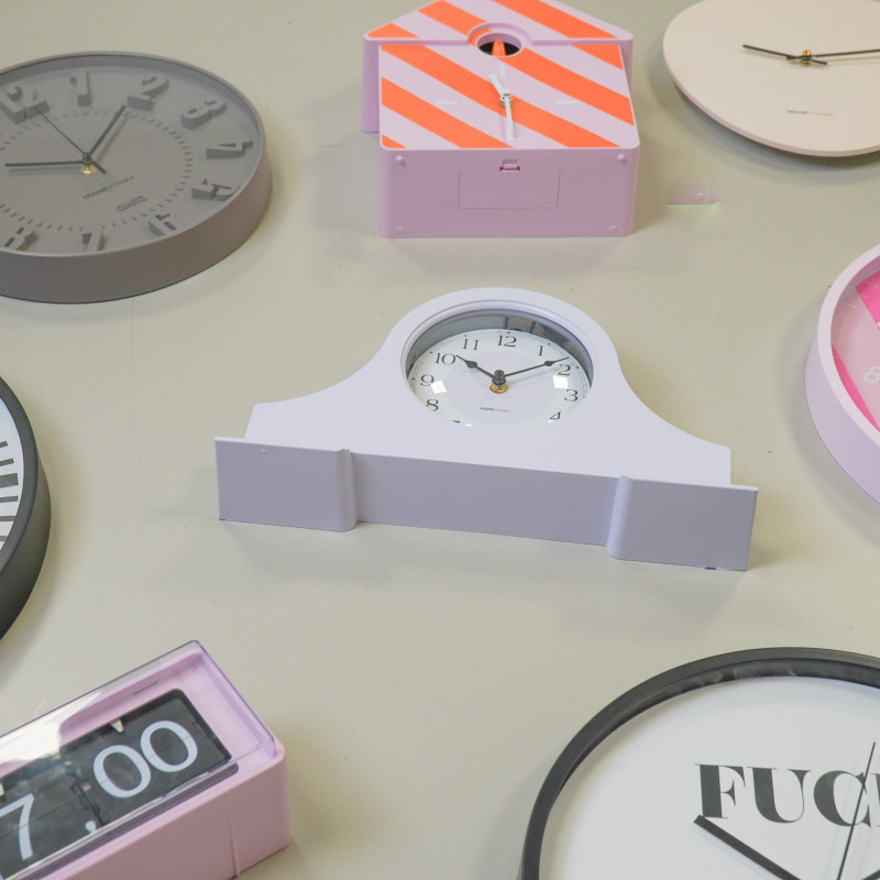 Horloge à poser néo-rétro pop 36 cm Plastique Lilas Mantel 