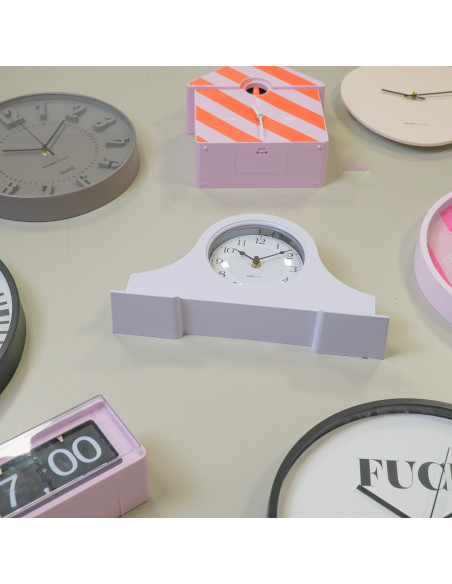 Horloge à poser néo-rétro pop 36 cm Plastique Lilas Mantel 