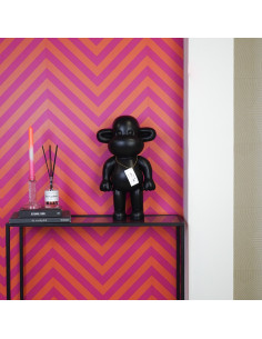 Grande Statue déco Singe Pop dopamine Hauteur 50 cm Résine Noir The Legend 