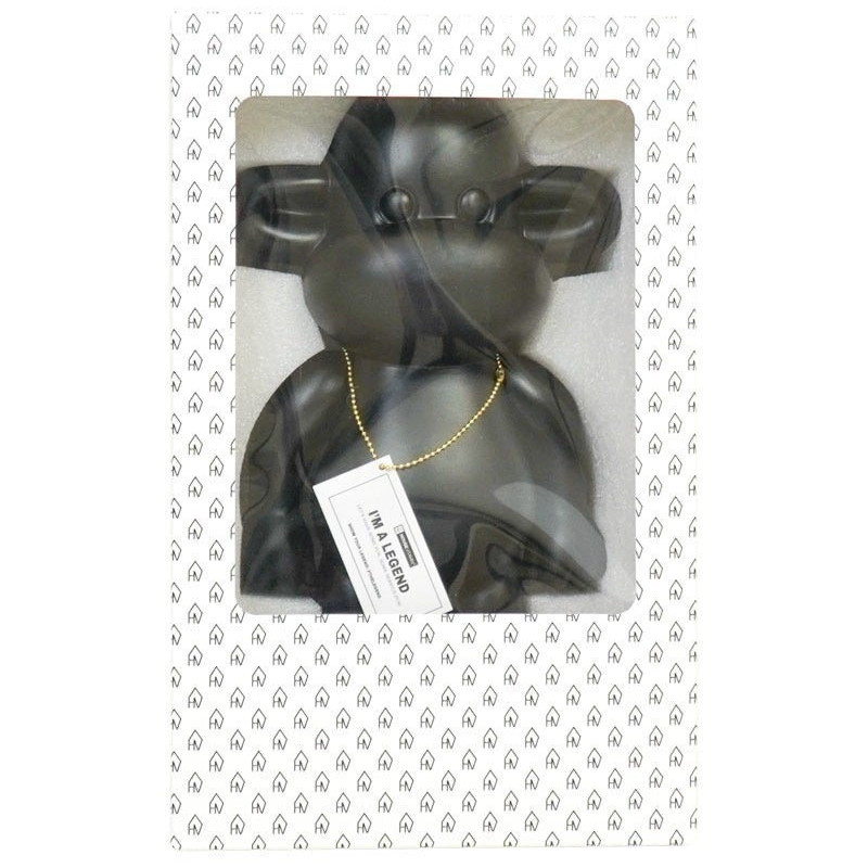 Grande Statue déco Singe Pop dopamine Hauteur 50 cm Résine Noir The Legend 