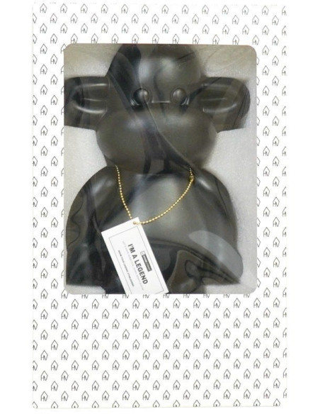 Grande Statue déco Singe Pop dopamine Hauteur 50 cm Résine Noir The Legend 