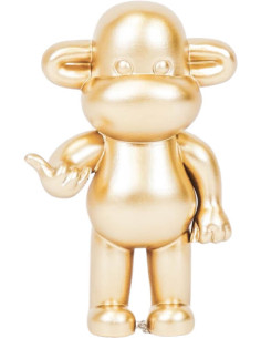 Statuette déco Singe Loose dopamine Hauteur 19 cm Résine Doré The Legend 