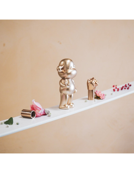 Statuette déco Singe Loose dopamine Hauteur 19 cm Résine Doré The Legend 