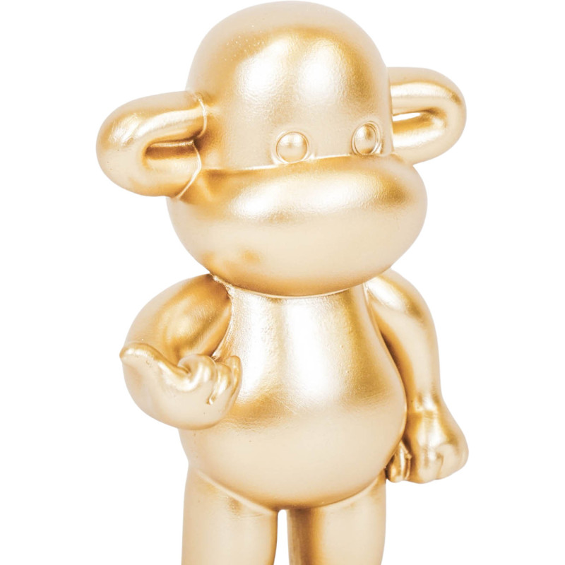 Statuette déco Singe Loose dopamine Hauteur 19 cm Résine Doré The Legend 