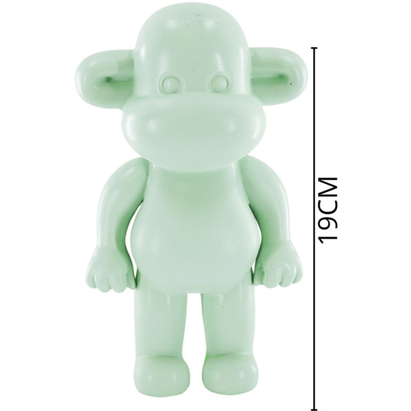 Statuette déco Singe Pop dopamine Hauteur 19 cm Résine Vert menthe The Legend 