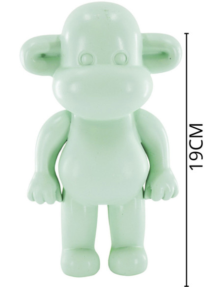 Statuette déco Singe Pop dopamine Hauteur 19 cm Résine Vert menthe The Legend 