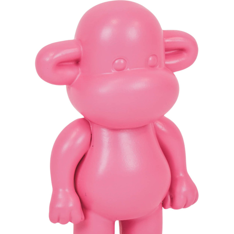 Statuette déco Singe Pop dopamine Hauteur 19 cm Résine Rose The Legend 