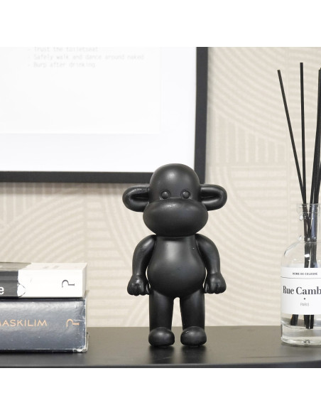 Statuette déco Singe Pop dopamine Hauteur 19 cm Résine Noir The Legend 