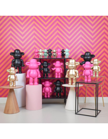 Statuette déco Singe Pop dopamine Hauteur 19 cm Résine Noir The Legend 