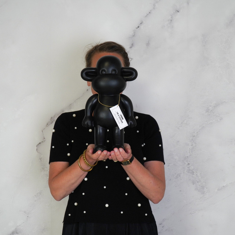 Statue déco Singe Pop dopamine Hauteur 35 cm Résine Noir The Legend 