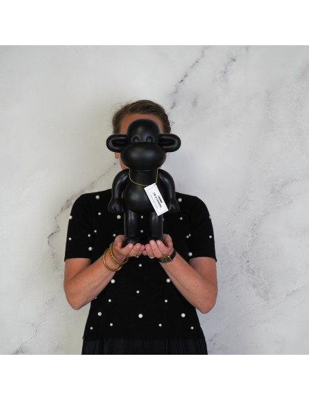 Statue déco Singe Pop dopamine Hauteur 35 cm Résine Noir The Legend 