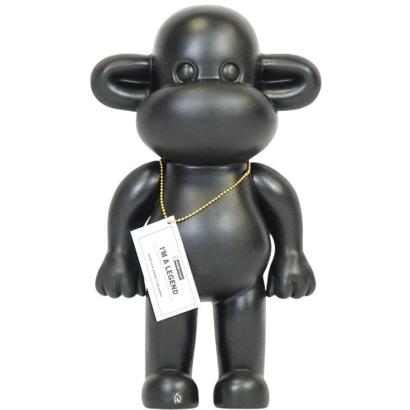 Statue déco Singe Pop dopamine Hauteur 35 cm Résine Noir The Legend 