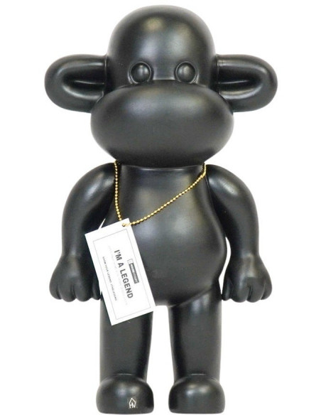 Statue déco Singe Pop dopamine Hauteur 35 cm Résine Noir The Legend 