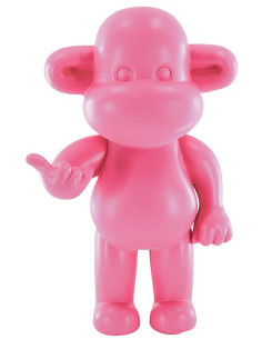 Statue déco Singe Loose dopamine Hauteur 35 cm Résine Rose The Legend 