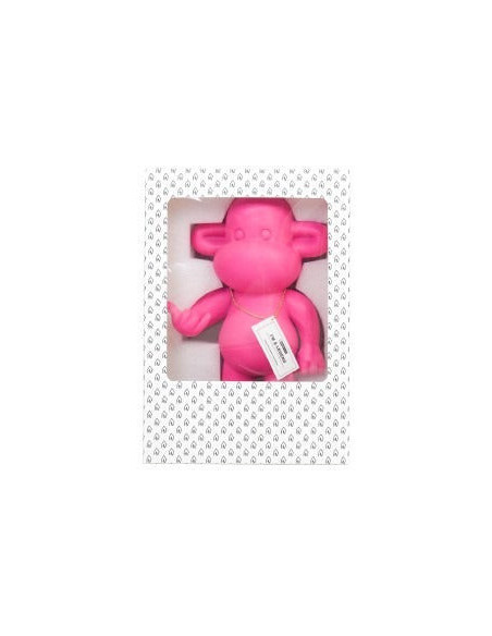 Statue déco Singe Loose dopamine Hauteur 35 cm Résine Rose The Legend 
