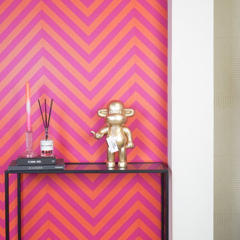 Statue déco Singe Loose dopamine Hauteur 35 cm Résine Doré The Legend 