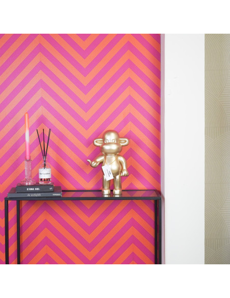 Statue déco Singe Loose dopamine Hauteur 35 cm Résine Doré The Legend 