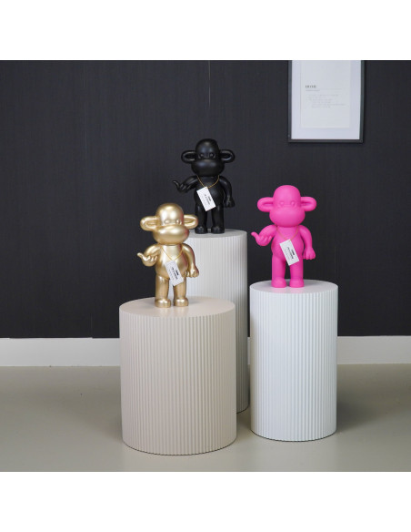 Statue déco Singe Loose dopamine Hauteur 35 cm Résine Doré The Legend 