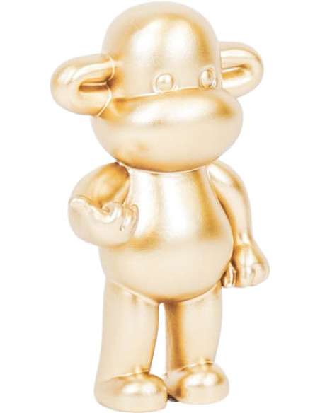 Statue déco Singe Loose dopamine Hauteur 35 cm Résine Doré The Legend 