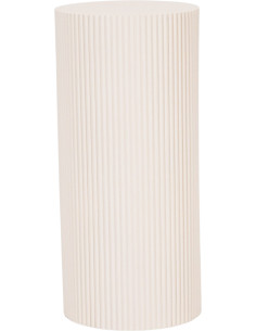 Sellette haute moderne Piédestal Cylindrique Hauteur 65 cm Bois MDF Sable Pillar 