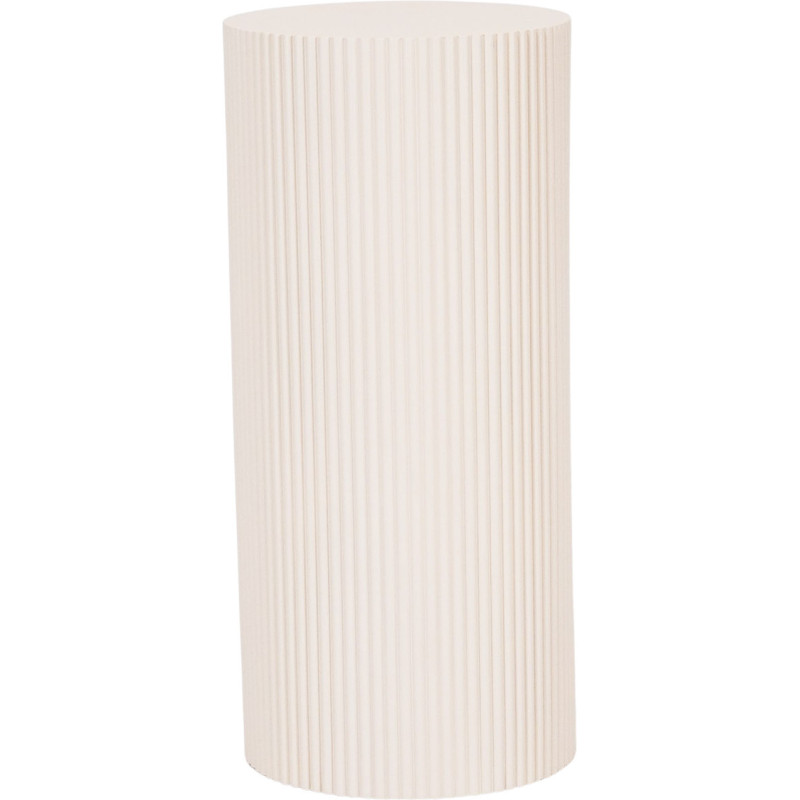 Sellette haute moderne Piédestal Cylindrique Hauteur 65 cm Bois MDF Sable Pillar 