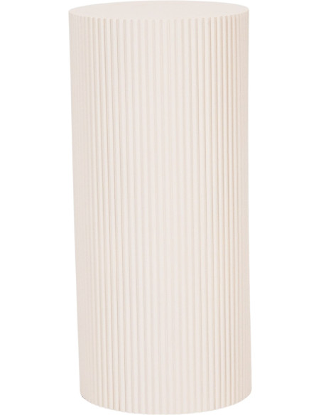 Sellette haute moderne Piédestal Cylindrique Hauteur 65 cm Bois MDF Sable Pillar 